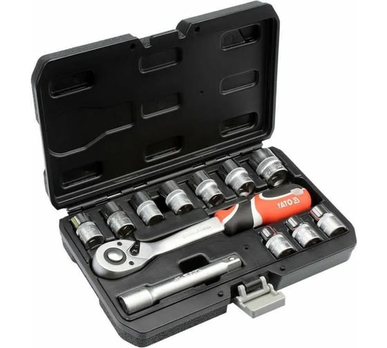 Изображение товара Набор головок YATO XS 1/2" 12 предметов YT-38671