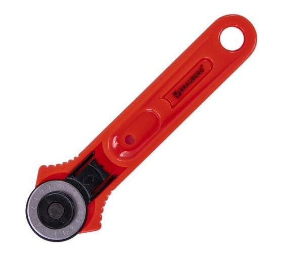 Изображение товара Раскройный роликовый нож BRAUBERG 28 мм, круглое лезвие 238090