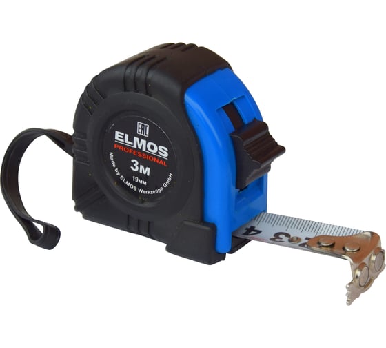 Изображение товара Рулетка Elmos 3 м, 19 мм, магнит, обрезиненная e70 512