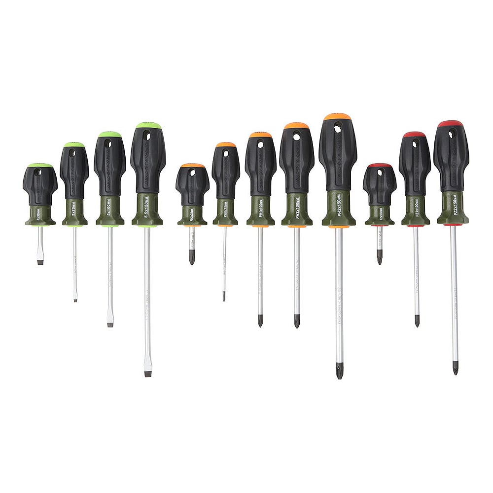 Изображение товара Набор отверток Дело Техники 12штук с трехкомпонентными рукоятками SL, PH, PZ