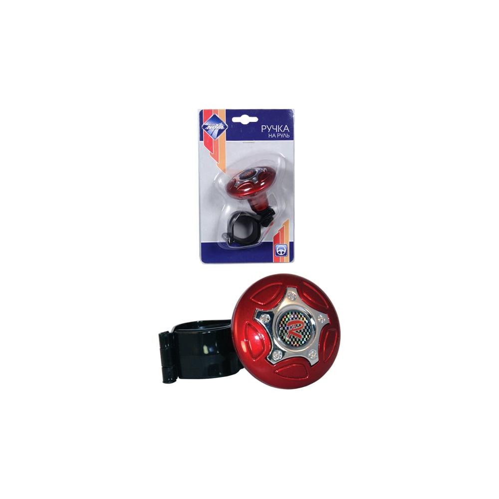 Изображение товара Ручка на руль Nova Bright красная+хром 08962 универсальный аксессуар