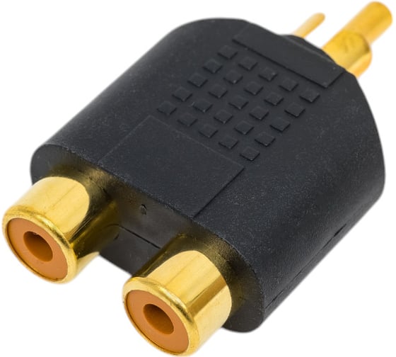 Изображение товара Переход RCA штекер - 2 x RCA гнездо Pro Legend пластик Gold, Gold, PL2280