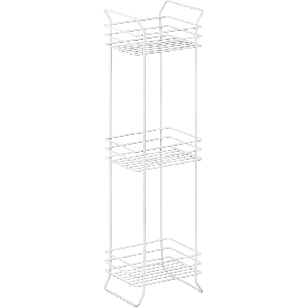 Изображение товара Стеллаж ЧМЗ белого цвета 3 полки из металла 185х150х705 мм