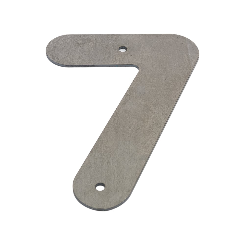 Изображение товара Декоративный металлический элемент цифра 7, стильный декор для интерьера