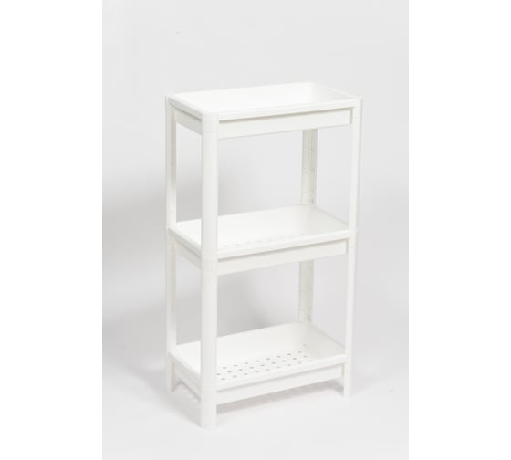 Изображение товара Этажерка Violet VIKEA широкая, 3-х ярусная, белая 781306