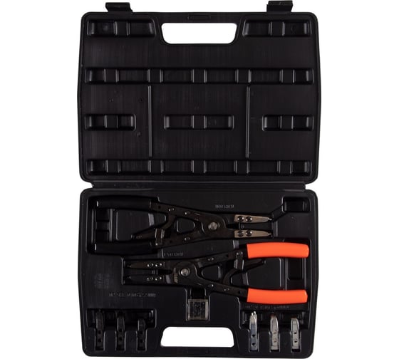 Изображение товара Набор съемников стопорных колец AFFIX 254 мм, сменные насадки, 15 предметов, кейс AF03300015C