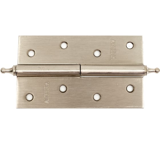 Изображение товара Накладная петля с короной Левша ALTEZTA 1007 120x75x2.5, хром матовый, левая У1-7680.ХМл