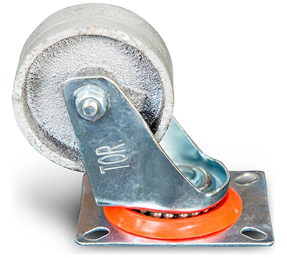 Изображение товара Колесо поворотное чугунное EM01 VKV 80 85 мм термостойкое TOR 1024214