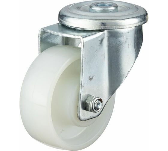Изображение товара Колесо поворотное с отверстием 12 мм (80 мм; подшипник скольжения; грузоподъемность 200 кг; полиамид) СТЕЛЛА-ТЕХНИК N45080PNYD