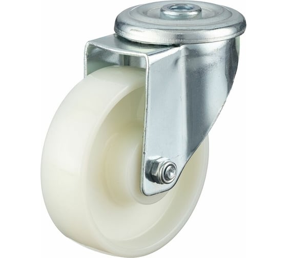 Изображение товара Колесо поворотное с отверстием 12 мм (100 мм; подшипник скольжения; грузоподъемность 250 кг; полиамид) СТЕЛЛА-ТЕХНИК N45100PNYD