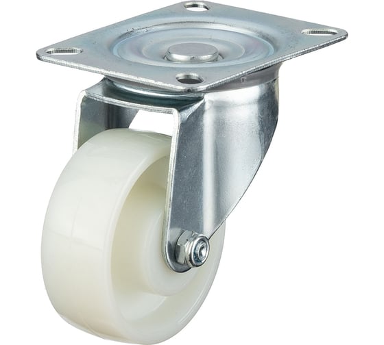 Изображение товара Колесо поворотное (80 мм; подшипник скольжения; грузоподъемность 200 кг; полиамид) СТЕЛЛА-ТЕХНИК N48080PNY
