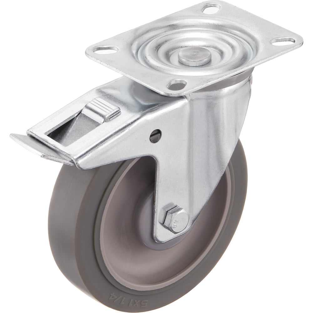 Изображение товара Колесо поворотное с тормозом 125 мм СТЕЛЛА-ТЕХНИК N48125TPRB