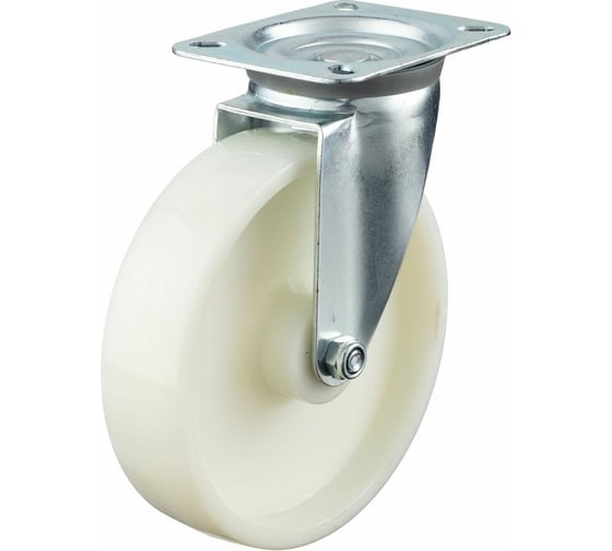 Изображение товара Колесо поворотное (200 мм; подшипник скольжения; грузоподъемность 350 кг; полиамид) СТЕЛЛА-ТЕХНИК N48200PNY