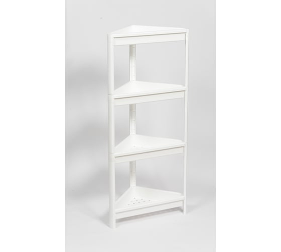 Изображение товара Этажерка Violet VIKEA угловая, 4-х ярусная, белая 783406