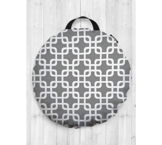 Изображение товара Декоративная подушка-сидушка JOYARTY "Прочная сетка", на пол, круглая, 52 см dsfr_4684