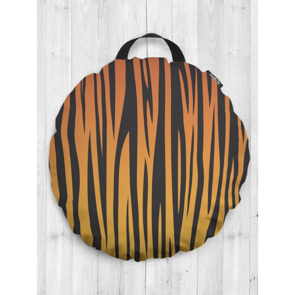Декоративная круглая подушка-сидушка JOYARTY подушка жираф 8x15x21 см оранжевый