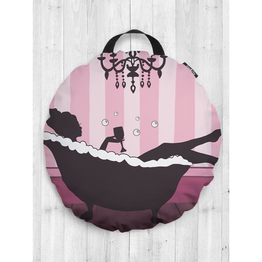Декоративная круглая подушка-сидушка JOYARTY круглая подушка fatboy pink