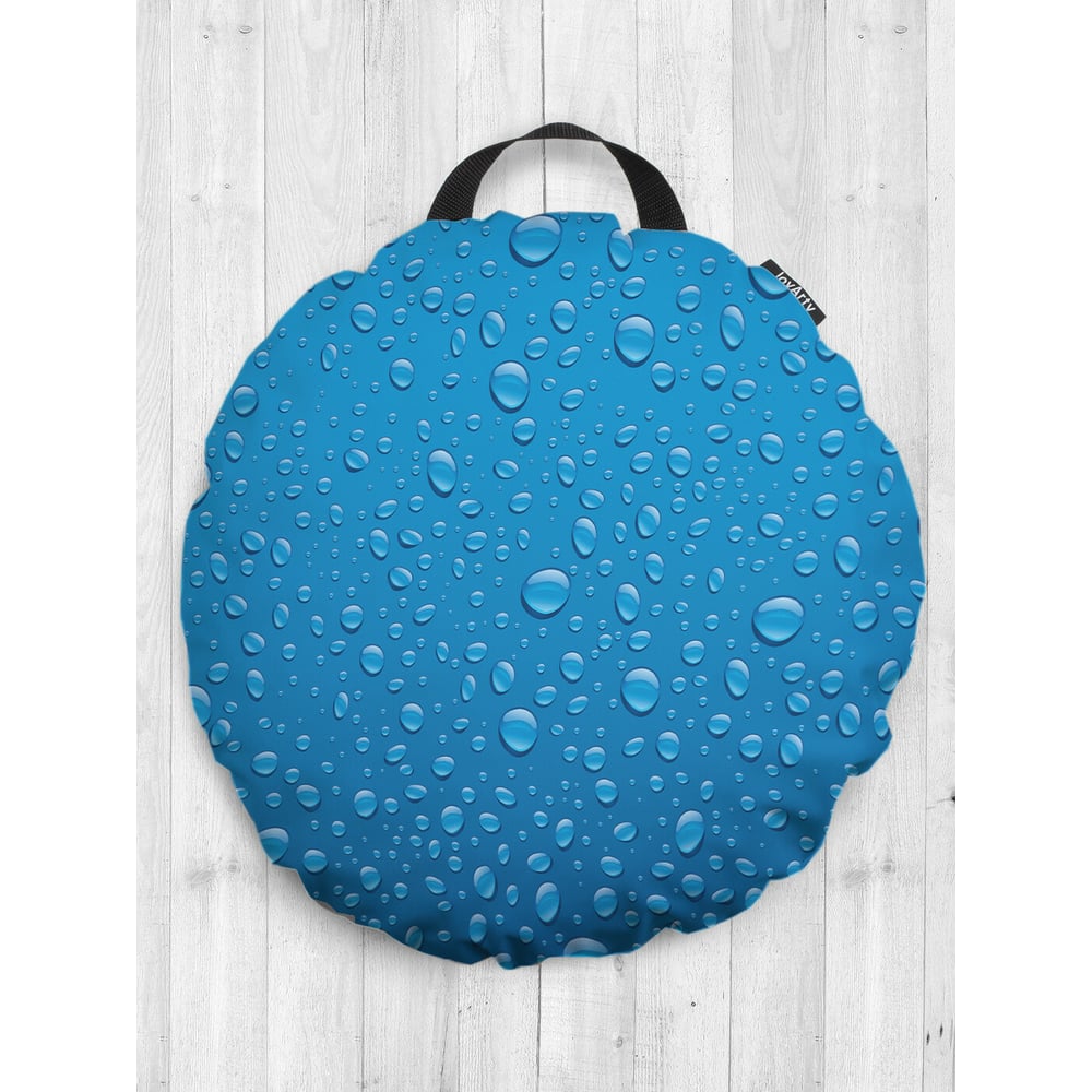 Декоративная круглая подушка-сидушка JOYARTY подушка надувная на плечо 67 × 18 × 11 см коробка синий