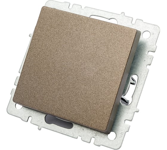 Изображение товара 1-клавишный выключатель IEK Brite 10а вс10-1-0-бртб темная бронза BR-V10-0-10-K45