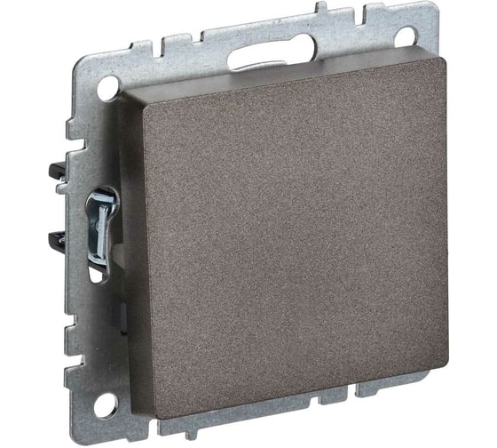 Изображение товара 1-клавишный выключатель IEK Brite самовозвратный 10а вс10-1-4-бртб темная бронза BR-V14-0-10-K45