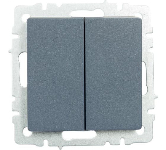 Изображение товара 2-клавишный выключатель IEK Brite 10а вс10-2-0-брм маренго BR-V20-0-10-K35