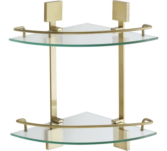 Изображение товара Полка Savol угловая, двойная, стеклянная, S-065322C