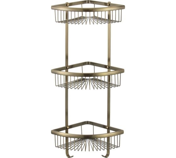 Изображение товара Полка Savol бронзовая угловая тройная S-C5854-3