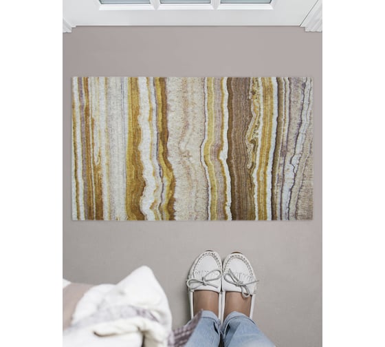 Изображение товара Придверный коврик в прихожую с принтом JOYARTY "размытые полосы" 45х75 см door_19439