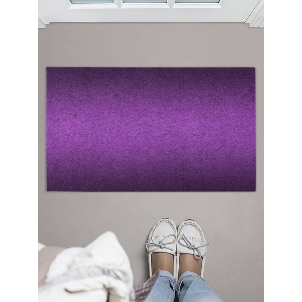 Изображение товара Придверный коврик JOYARTY фиолетовый блеск 45х75 см