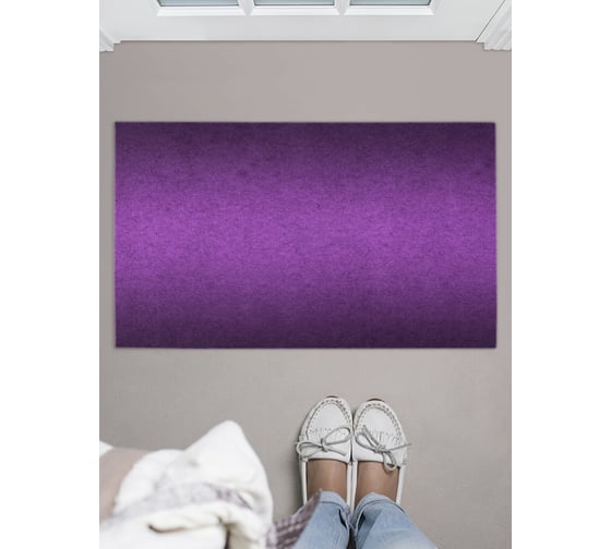 Изображение товара Придверный коврик в прихожую с принтом JOYARTY "фиолетовый блеск" 45х75 см door_23568