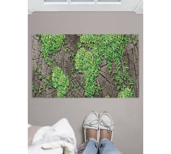 Изображение товара Придверный коврик в прихожую с принтом JOYARTY "проросший пень" 45х75 см door_9044