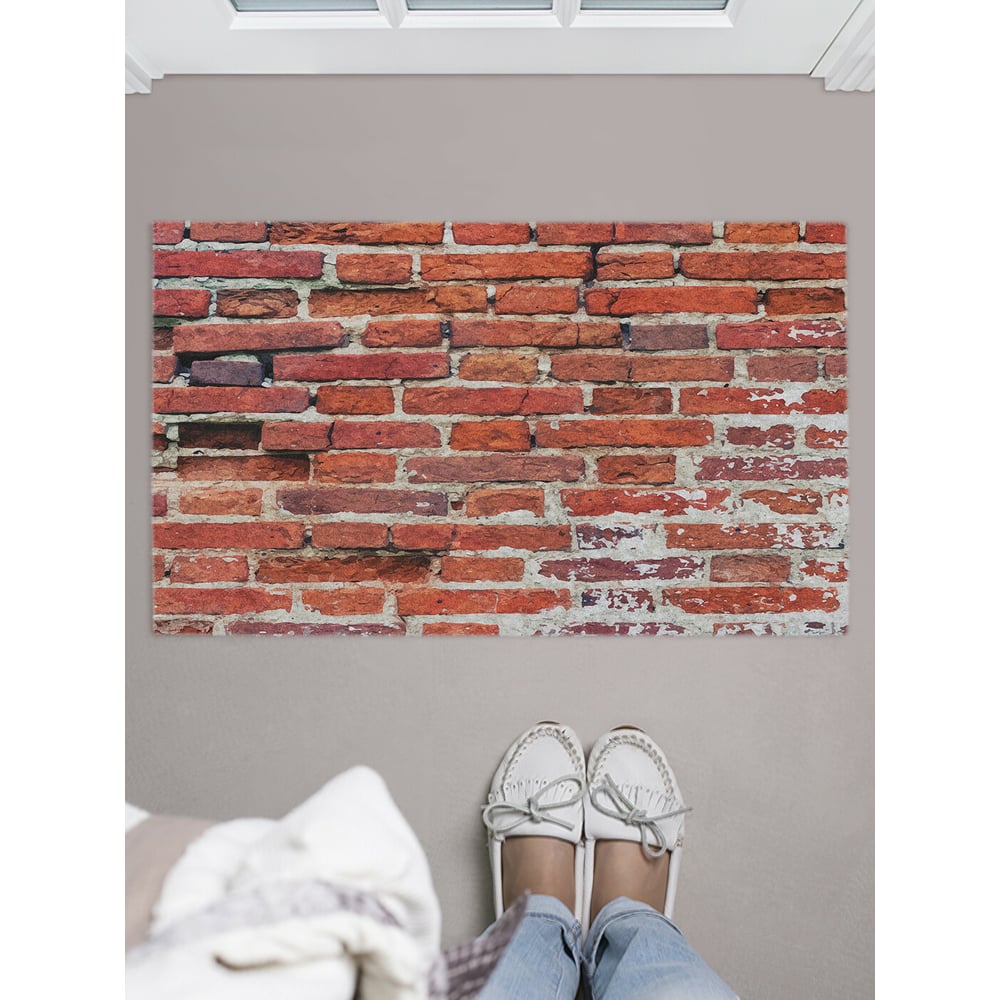 Изображение товара Придверный коврик JOYARTY с принтом старинная стена 45х75 см