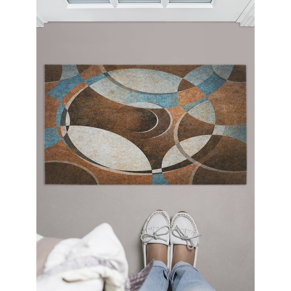 Изображение товара Придверный коврик в прихожую с винтажным принтом 45х75 см JOYARTY