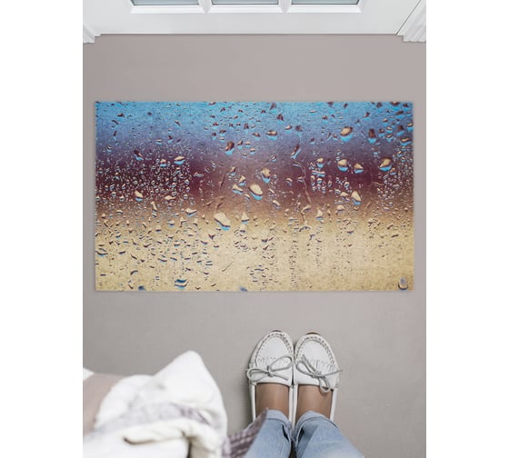 Изображение товара Придверный коврик в прихожую с принтом JOYARTY "влажное стекло" 45х75 см door_19803