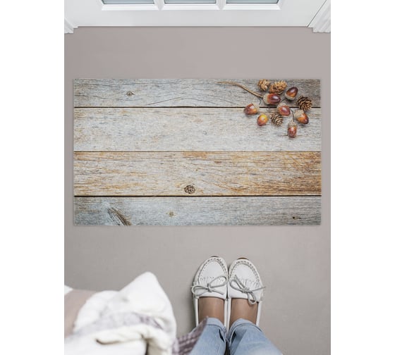 Изображение товара Придверный коврик в прихожую с принтом JOYARTY "запах леса" 45х75 см door_20391