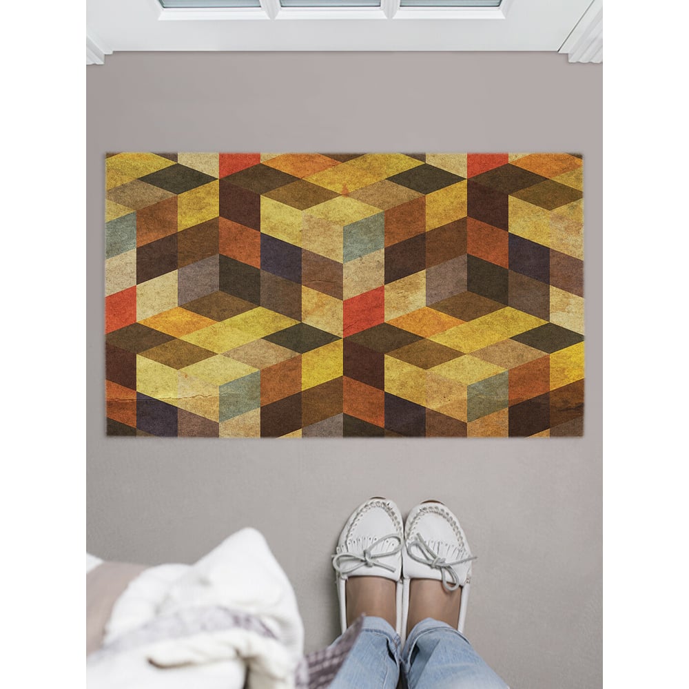 Изображение товара Придверный коврик с принтом JOYARTY винтажное 3д 45х75 см