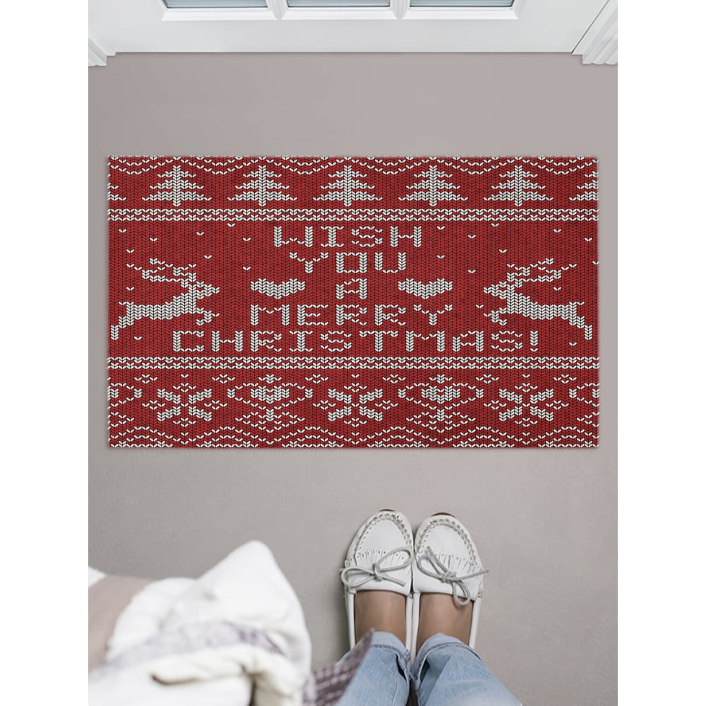 Изображение товара Придверный коврик в прихожую с принтом JOYARTY 45x75 см Влаговпитывающий