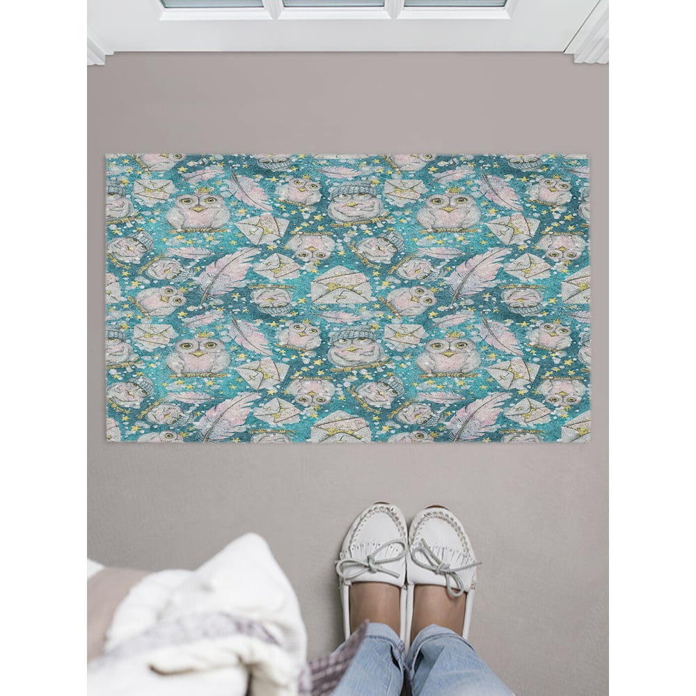 Изображение товара Придверный коврик в прихожую с принтом сказочная сова 45х75 см JOYARTY