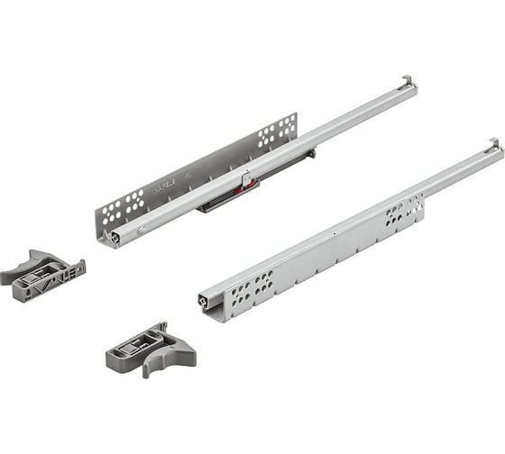Изображение товара Направляющие Hafele Matrix runners UM S25 SOFT-CLOSE с цапфой, 350 мм 433.07.235