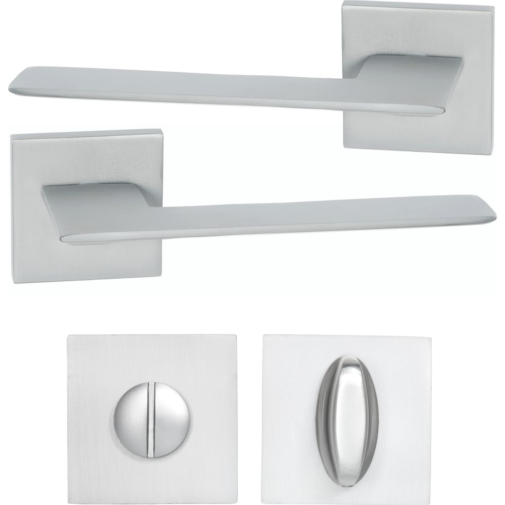 Изображение товара Дверная ручка r21.027 mcp матовый хром ABRISS с фиксатором