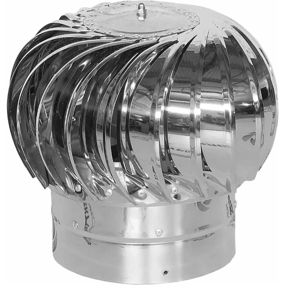 Изображение товара Дефлектор ротационный из нержавеющей стали ТД-300н для вентиляционных систем