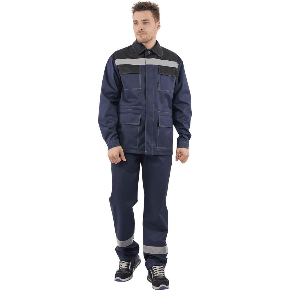 Изображение товара Мужской костюм-двойка ГК Спецобъединение АРТЕЛЬ, темно-синий/черный, 88, рост 170 см