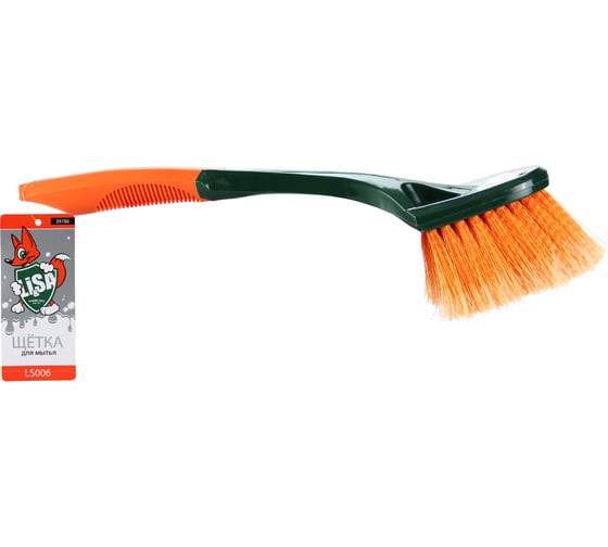Изображение товара Щетка для мытья LI-SA для труднодоступных мест, прорезиненная ручка, 40см ls006 39786