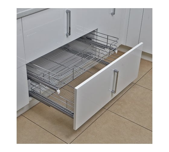 Изображение товара Выдвижная корзина Hafele Crystal 600 мм, без направляющих 549.07.217