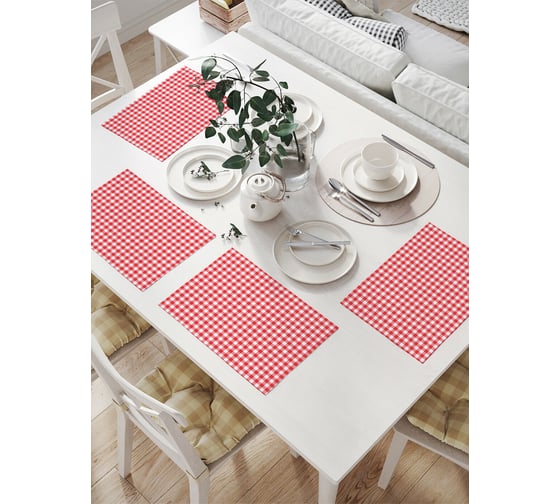 Изображение товара Комплект тканевых салфеток для сервировки стола JOYARTY "итальянский стиль", 32x46 см, 4 шт. np_378852