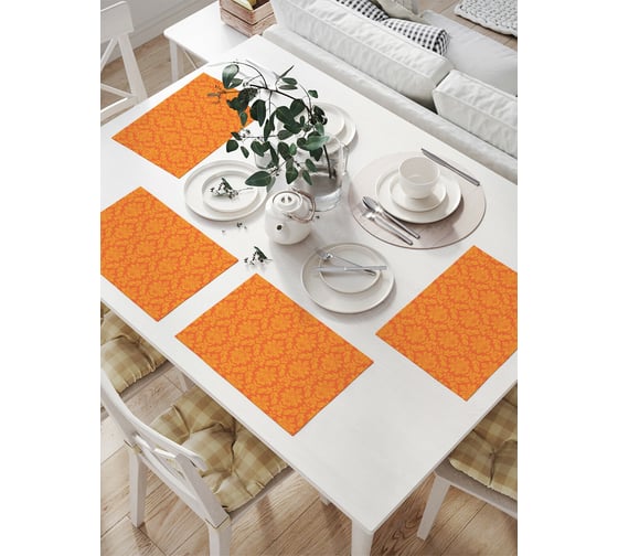 Изображение товара Комплект тканевых салфеток для сервировки стола JOYARTY "чудное творение", 32x46 см, 4 шт. np_13476