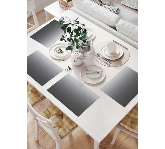 Изображение товара Комплект тканевых салфеток для сервировки стола JOYARTY "серый градиент", 32x46 см, 4 шт. np_8606