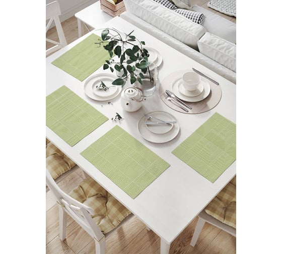 Изображение товара Комплект тканевых салфеток для сервировки стола JOYARTY "идеи с полосами", 32x46 см, 4 шт. np_30572