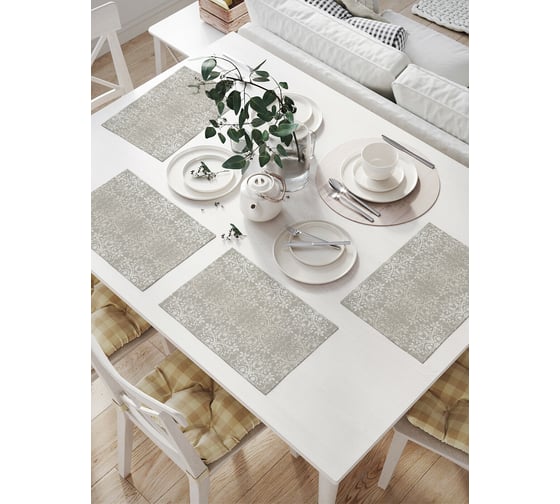 Изображение товара Комплект тканевых салфеток для сервировки стола JOYARTY "классический орнамент", 32x46 см, 4 шт. np_13564