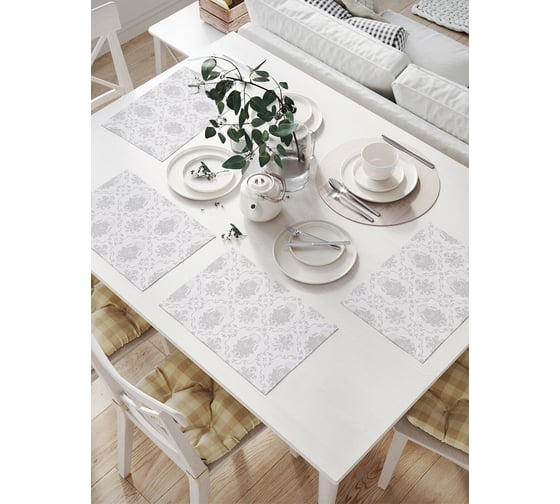 Изображение товара Комплект тканевых салфеток для сервировки стола JOYARTY "классический орнамент", 32x46 см, 4 шт. np_13565
